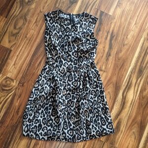 Leopard Print Sleeveless Dress Size Small